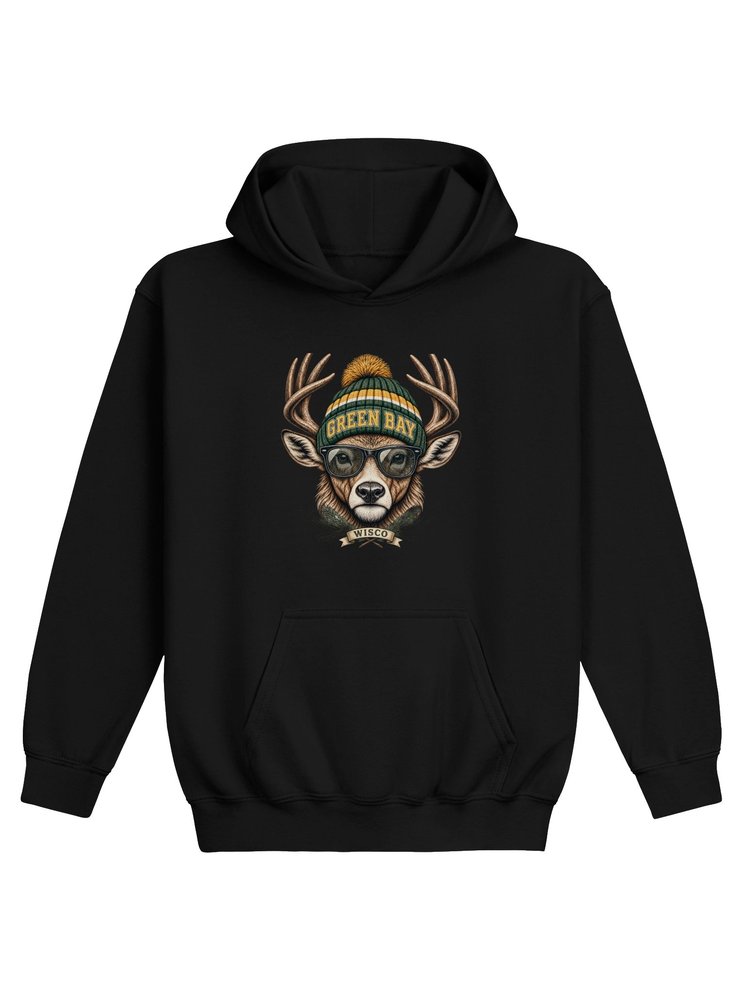 WISCO Green Bay Deer Youth Hoodie product image (4)