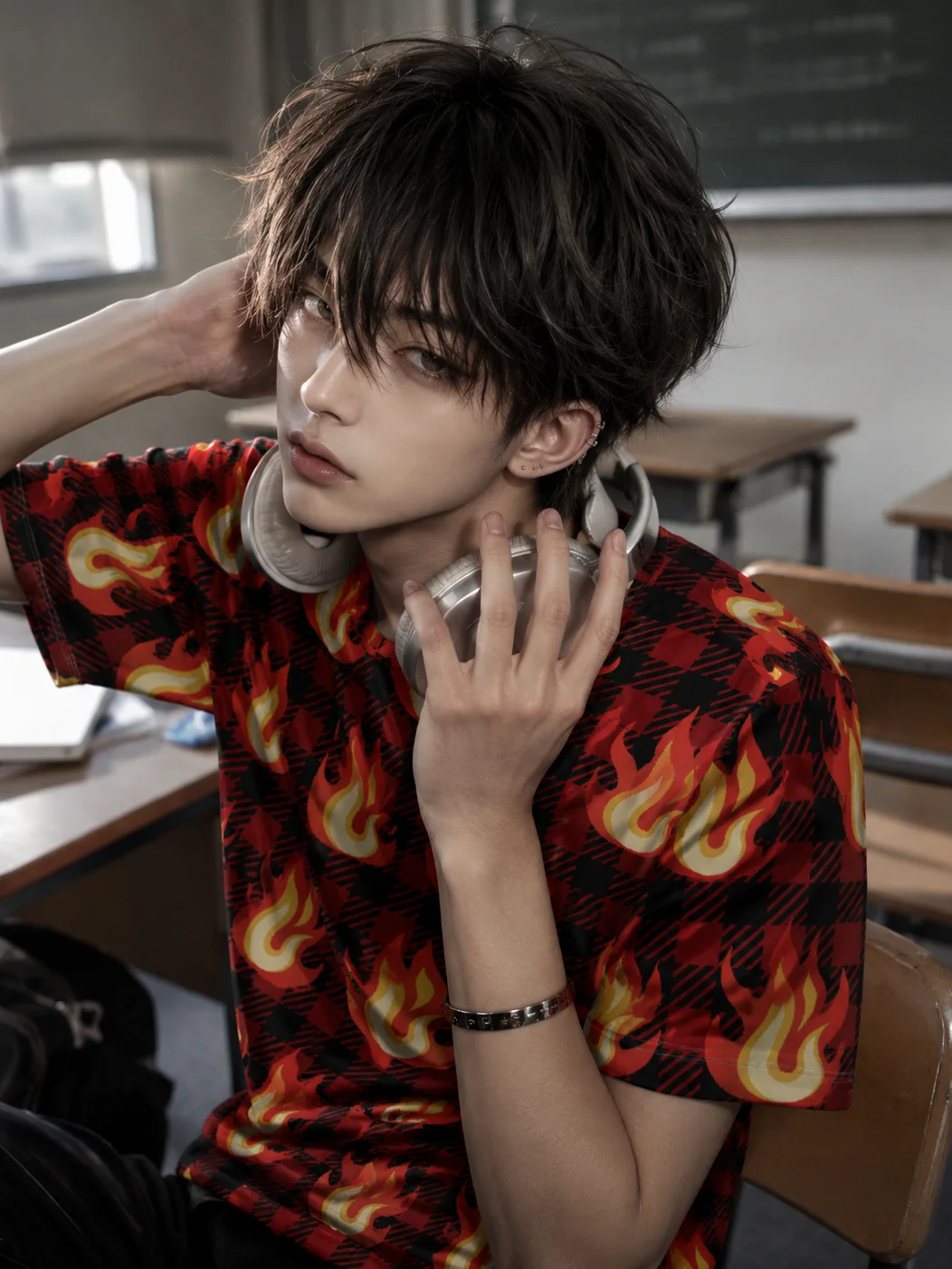 Flame Check Graphic Tee product image (1)