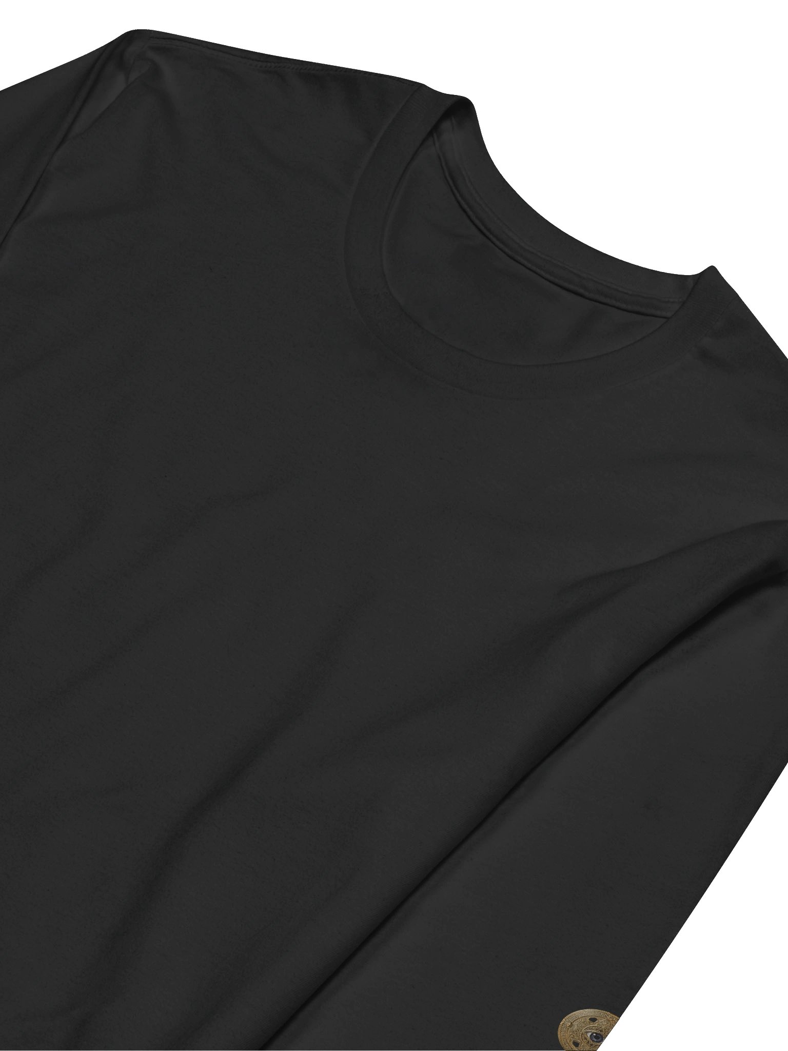 The Gatekeeper’s Key – Black Reverse Line Edition (Back + Left Sleeve Print) | Premium Fitted Long Sleeve product image (3)