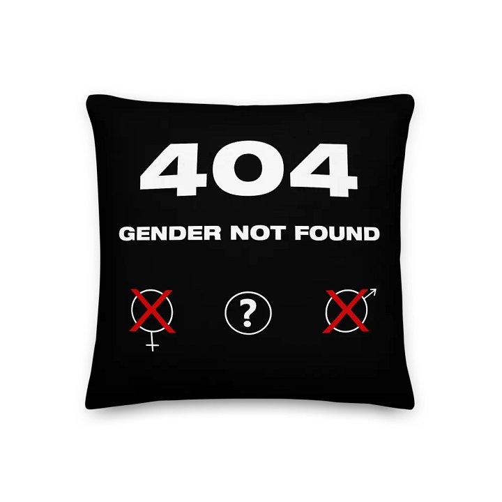 404 Gender Not Found Pillow product image (3)