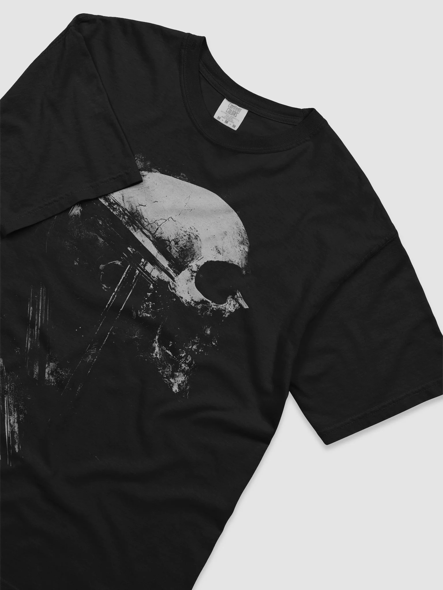 Raven Skull Black Short-Sleeve Graphic T-Shirt product image (5)
