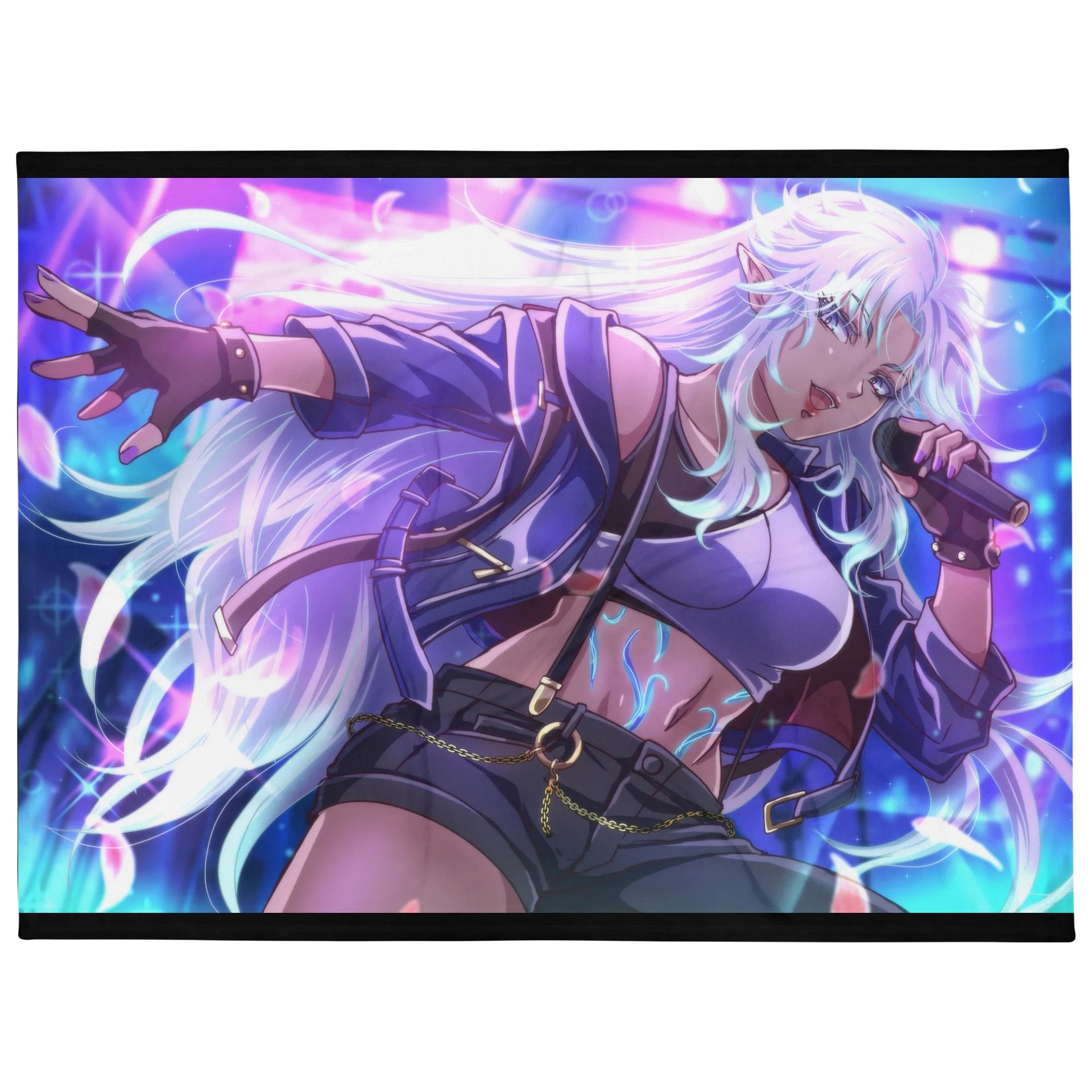"Starlit Bloom" Throw Blanket product image (1)