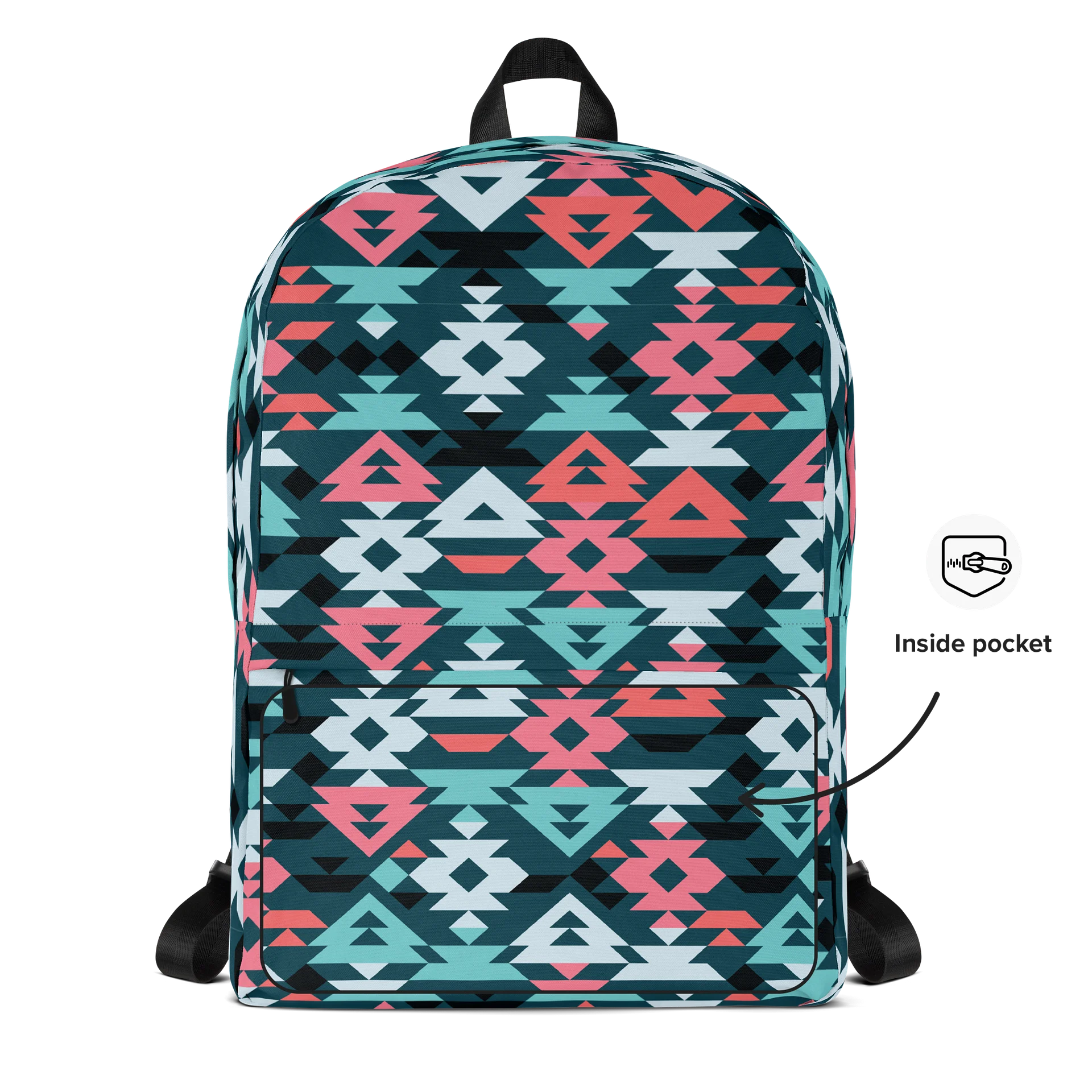 Aesthetic Backpack with Colorful Ancient Mexican Fabric product image (5)