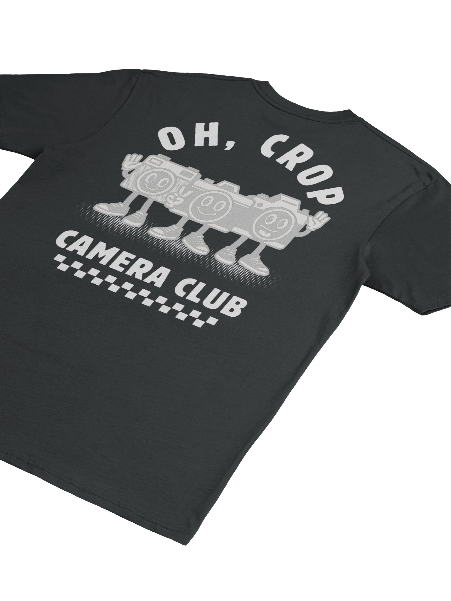 Oh Crop Camera Club Vintage Graphic Tee (Black) product image (4)
