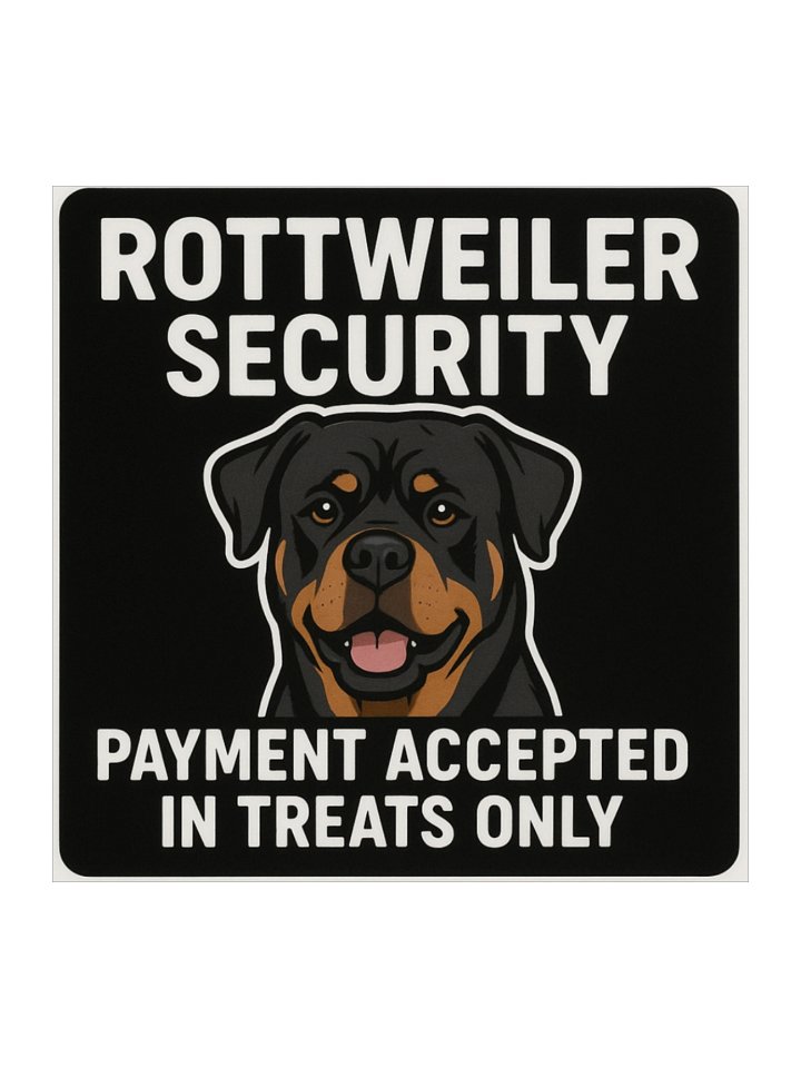 Rottweiler Security Sticker product image (1)