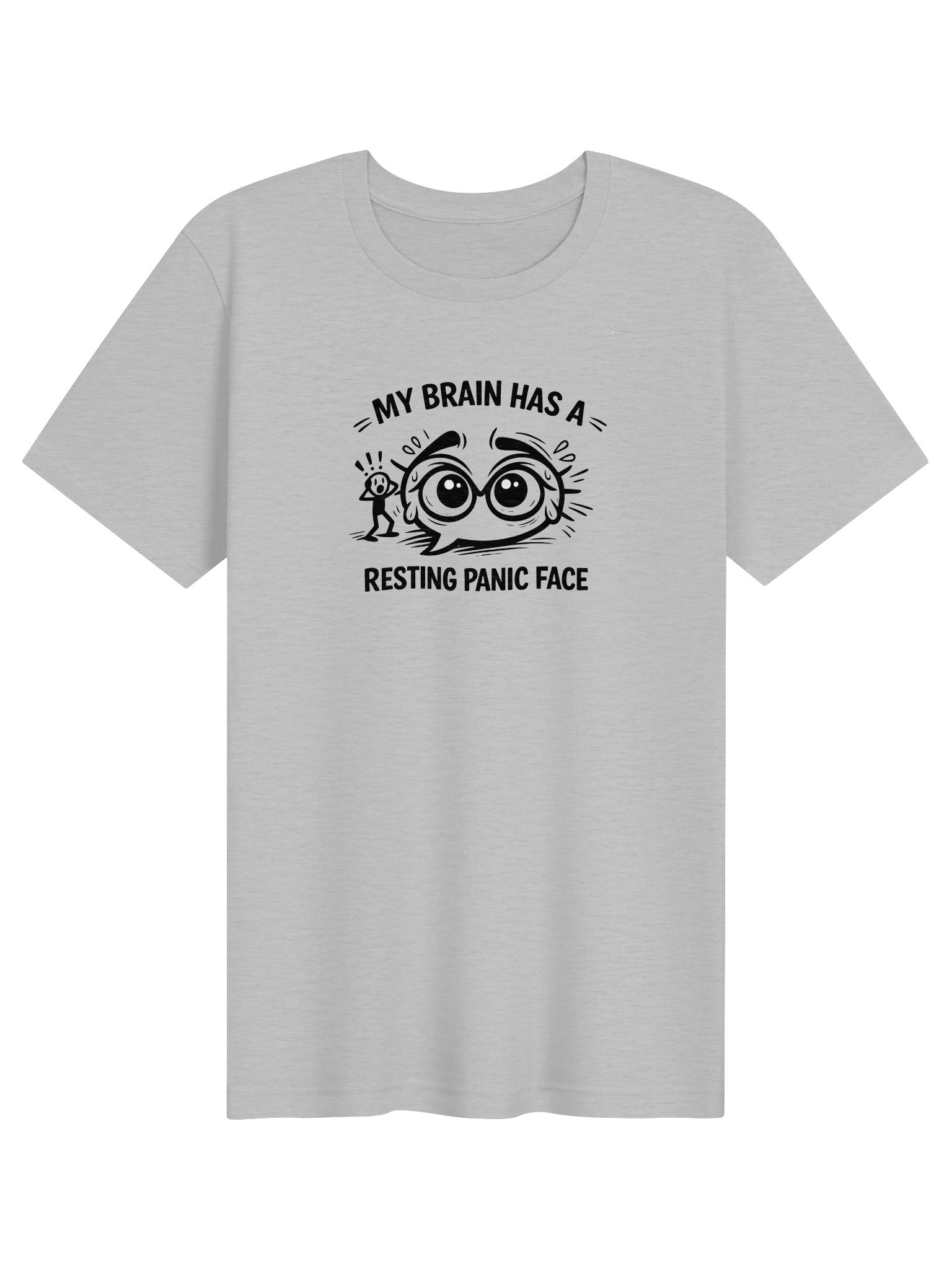 Copy of Copy of “Resting Panic Face Tee – Overthinker Humor Shirt” product image (3)