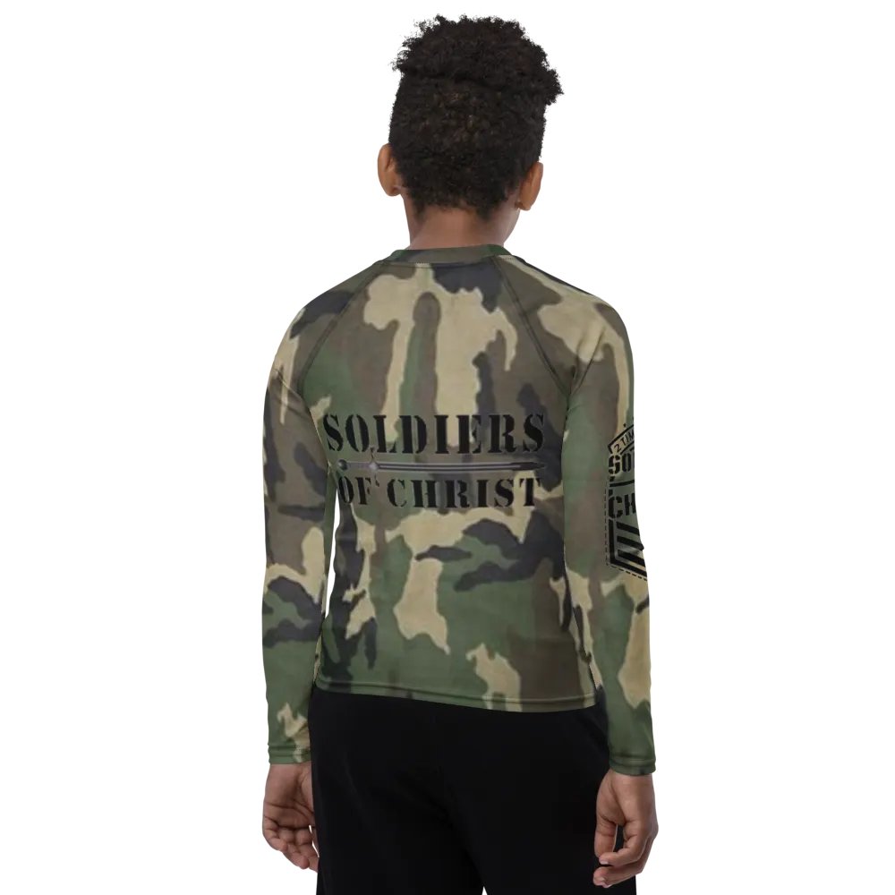 Faithful Camo: Youth Rash Guard - Woodland product image (9)
