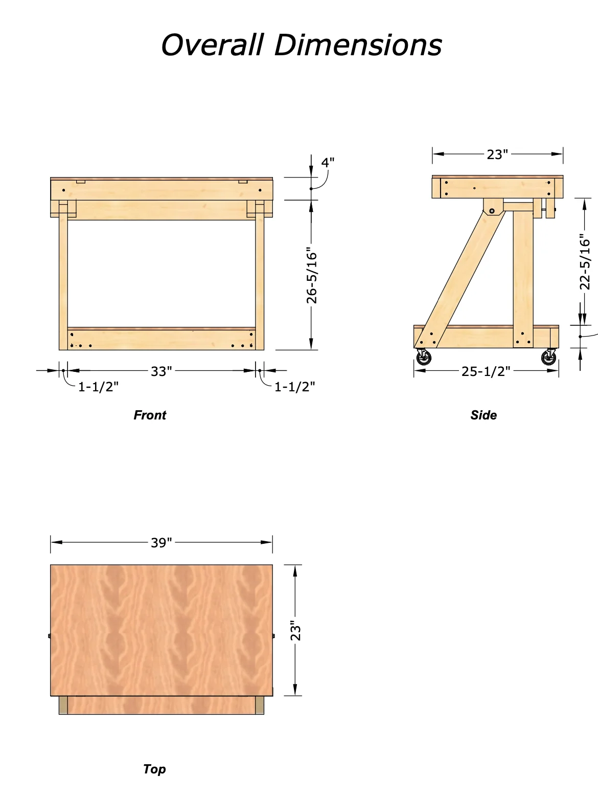 Mobile Workbench/Panel Cart Digital Plans product image (5)