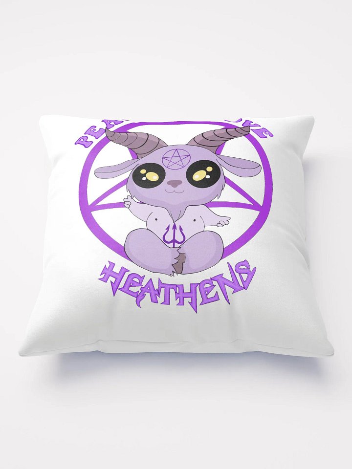 Double Sided Pillow - Peace, Love, Heathens product image (1)