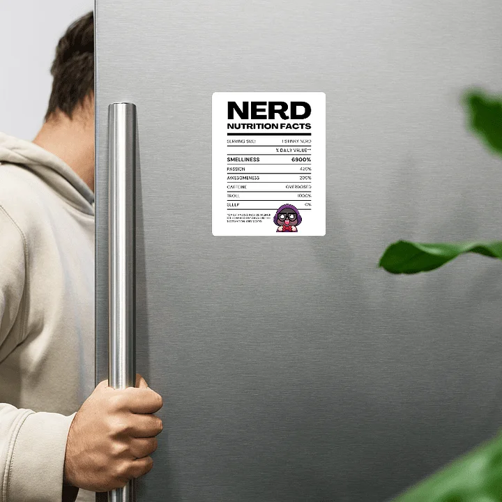 Nerd Label Magnet product image (2)