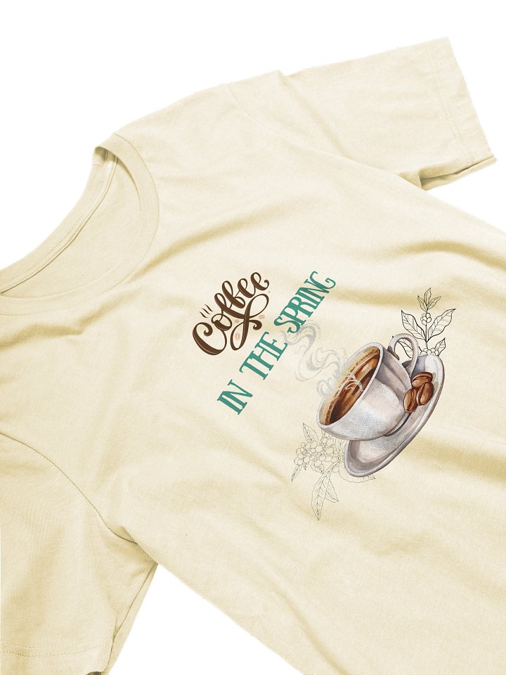"Coffee In Spring" Yellow T-shirt product image (2)