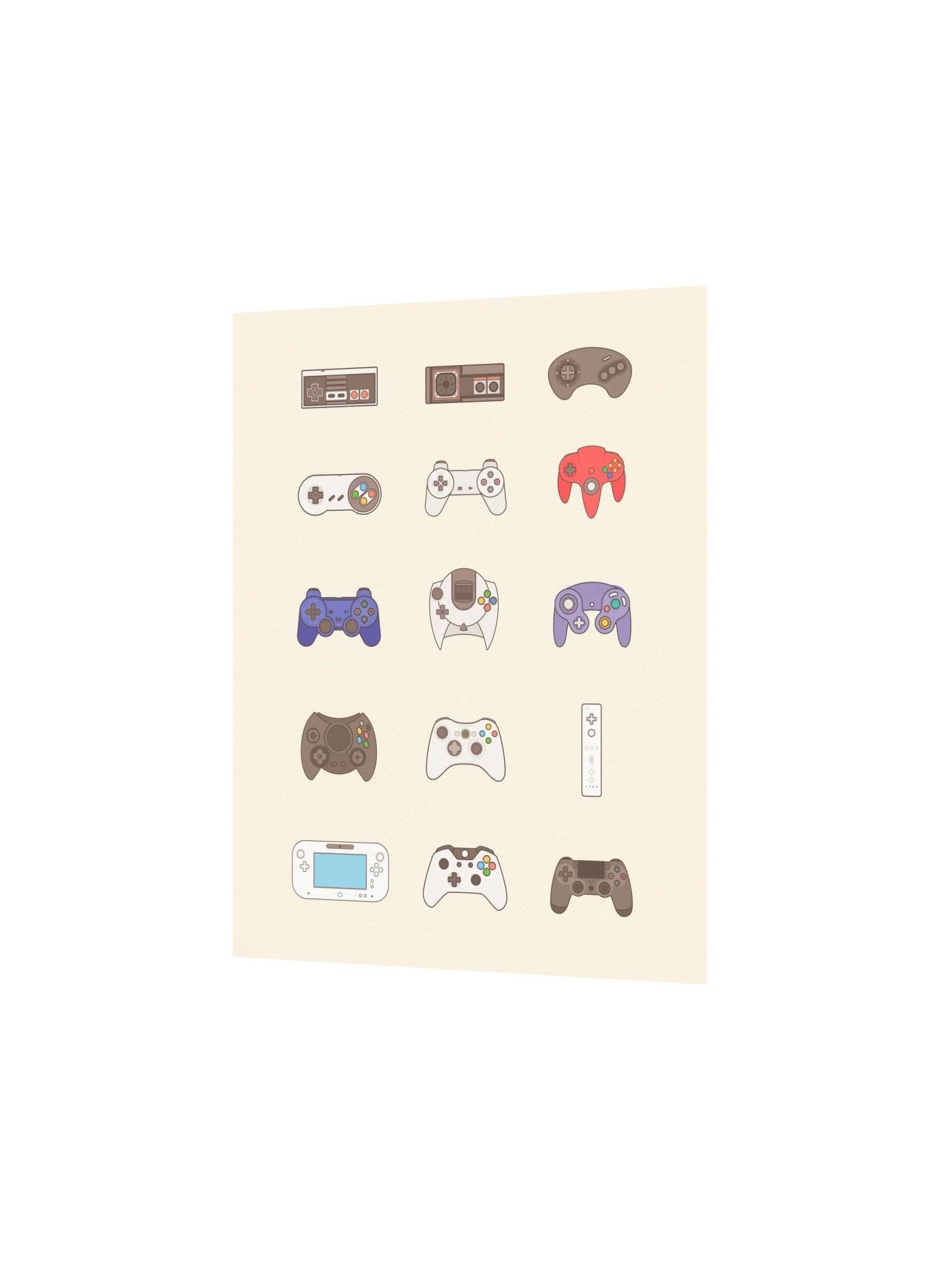Retro Controllers (Beige) product image (2)