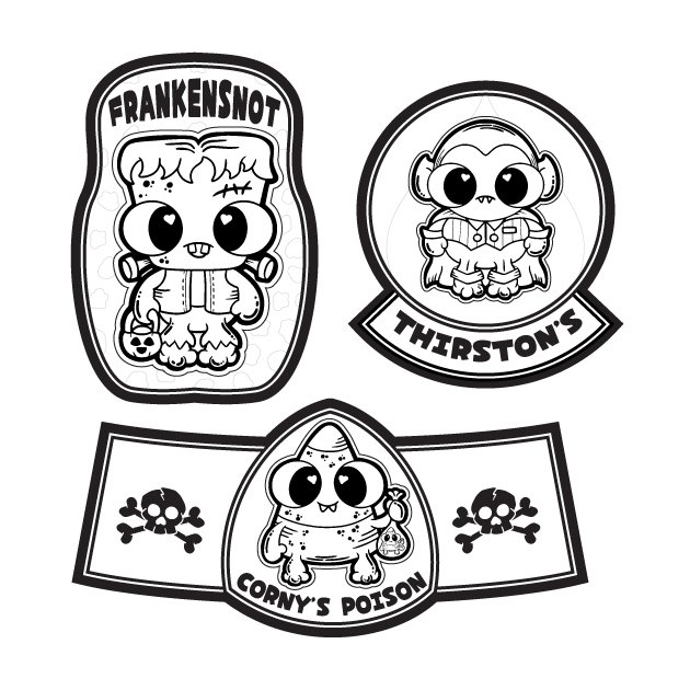 Halloween Bottle Labels product image (2)