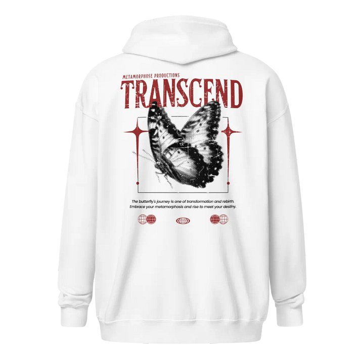 Transcend Butterfly Zip-up Hoodie product image (2)