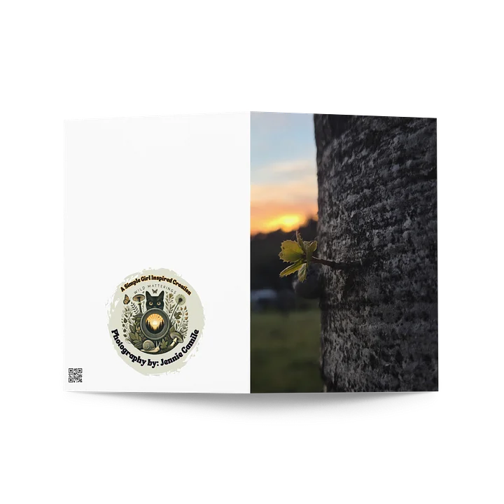 Sunset Oak Sprout Greeting Card product image (2)