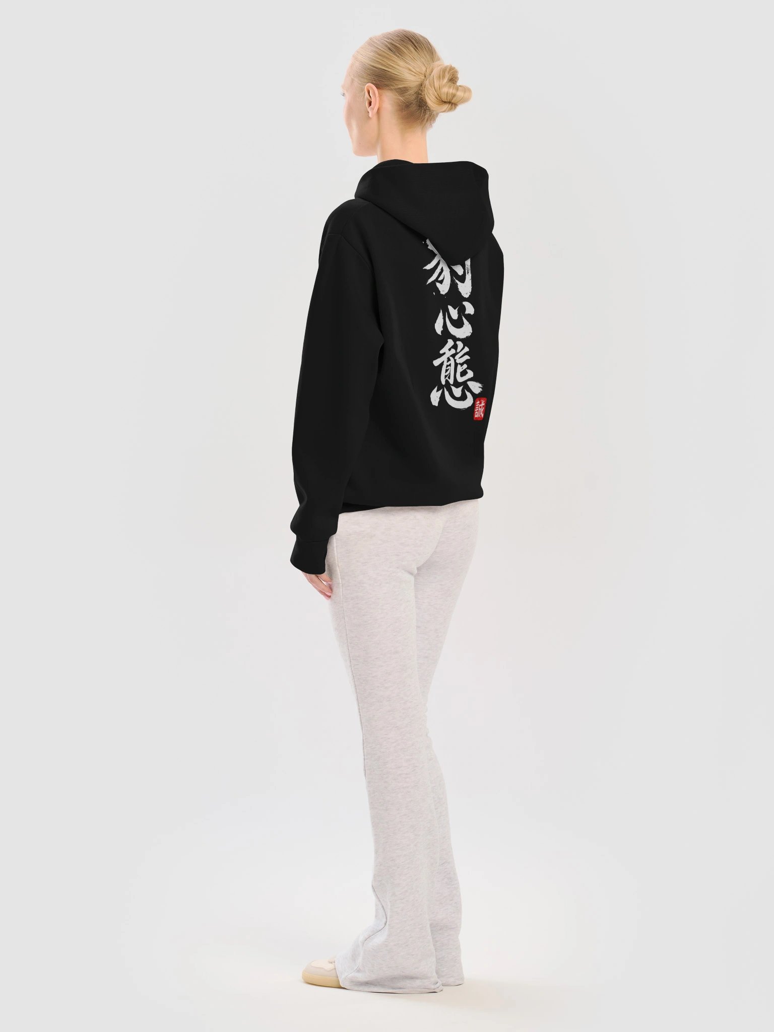 Leopard Mentality™ Calligraphy Hoodie | Urban Streetwear Black Pullover product image (12)
