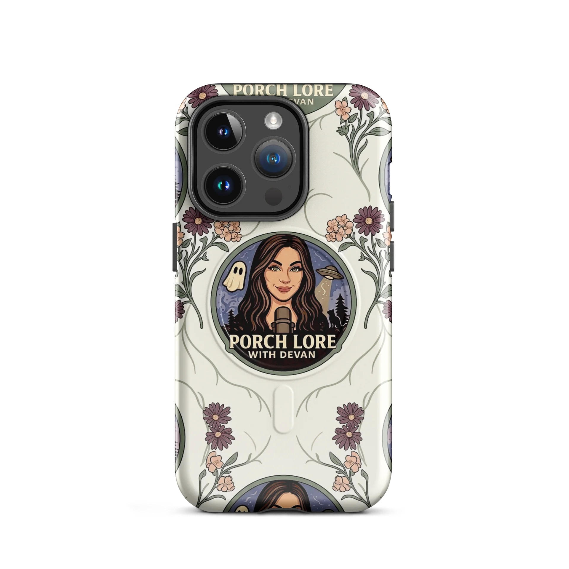 PORCH LORE DEVAN CREAM FLORAL iPHONE CASE product image (2)
