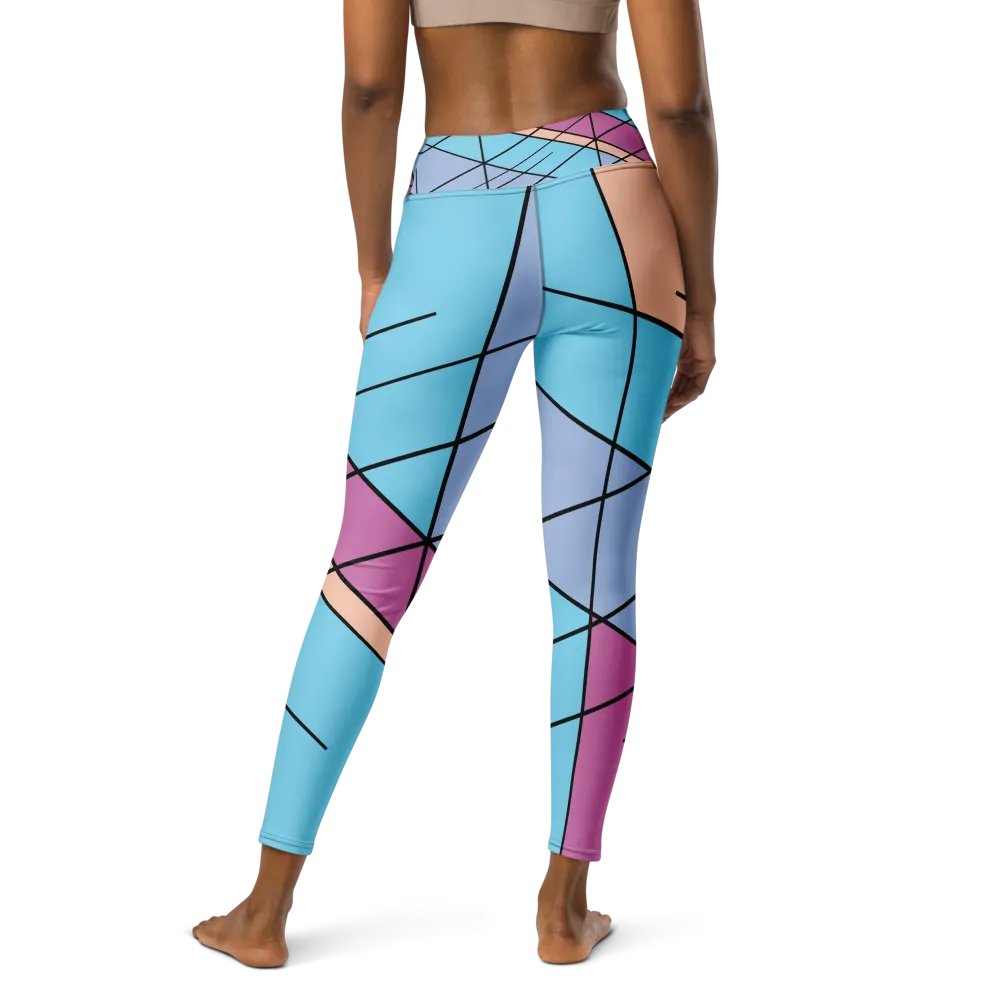 Cool Colorful Geometric Yoga Leggings product image (3)