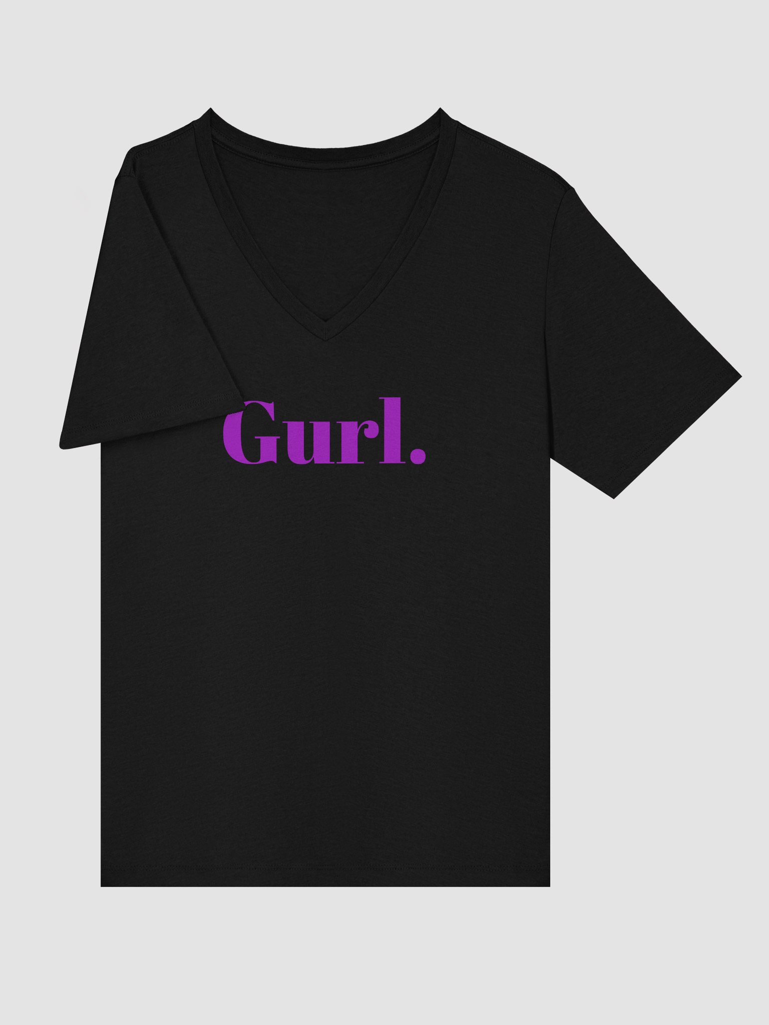 Gurl Relaxed V-Neck Tee - Lavender product image (9)