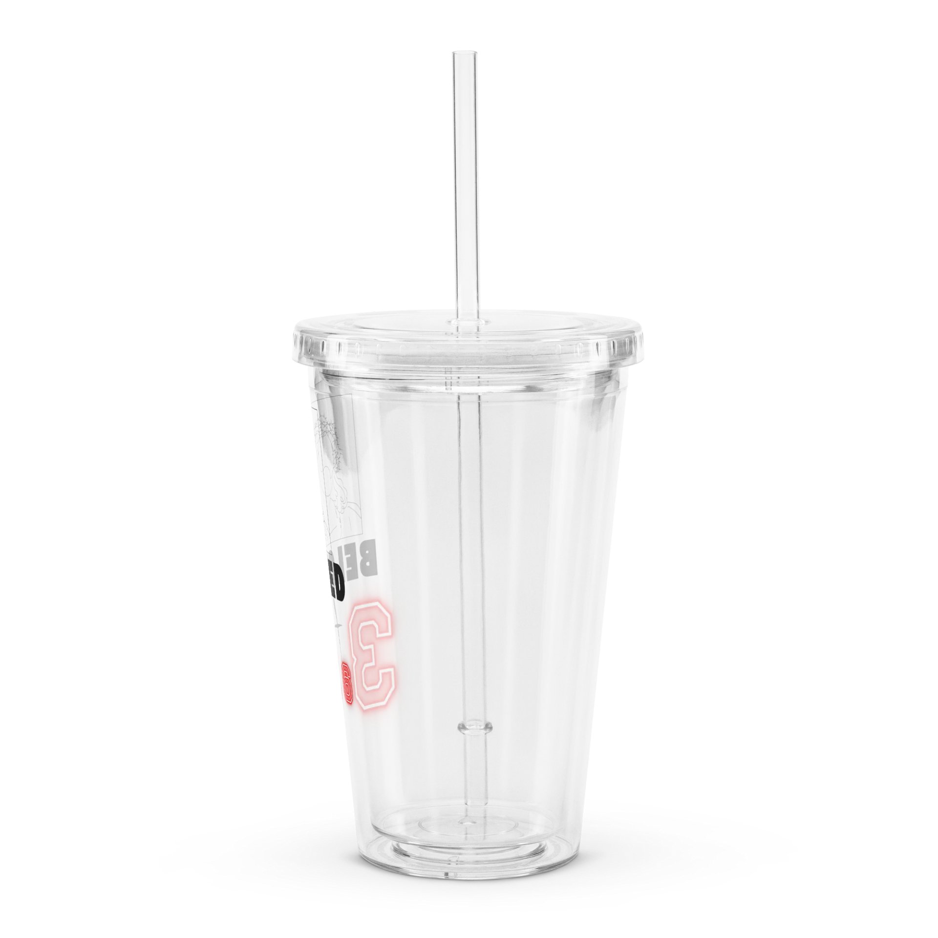 Beloved 3:16 Double Wall Clear Plastic Tumbler product image (4)