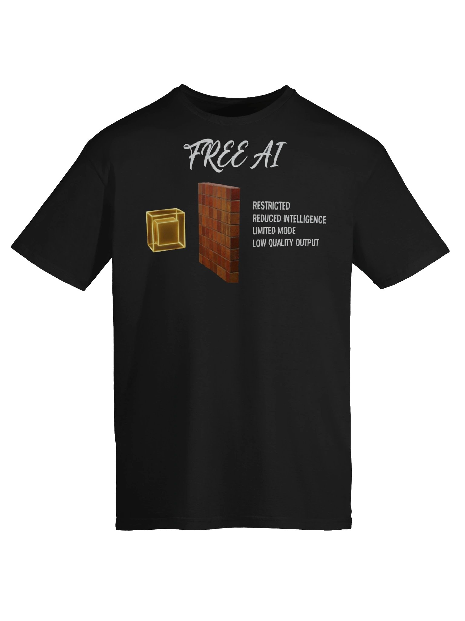 FREE AI | Restricted Intelligence System Meme T-Shirt product image (66)