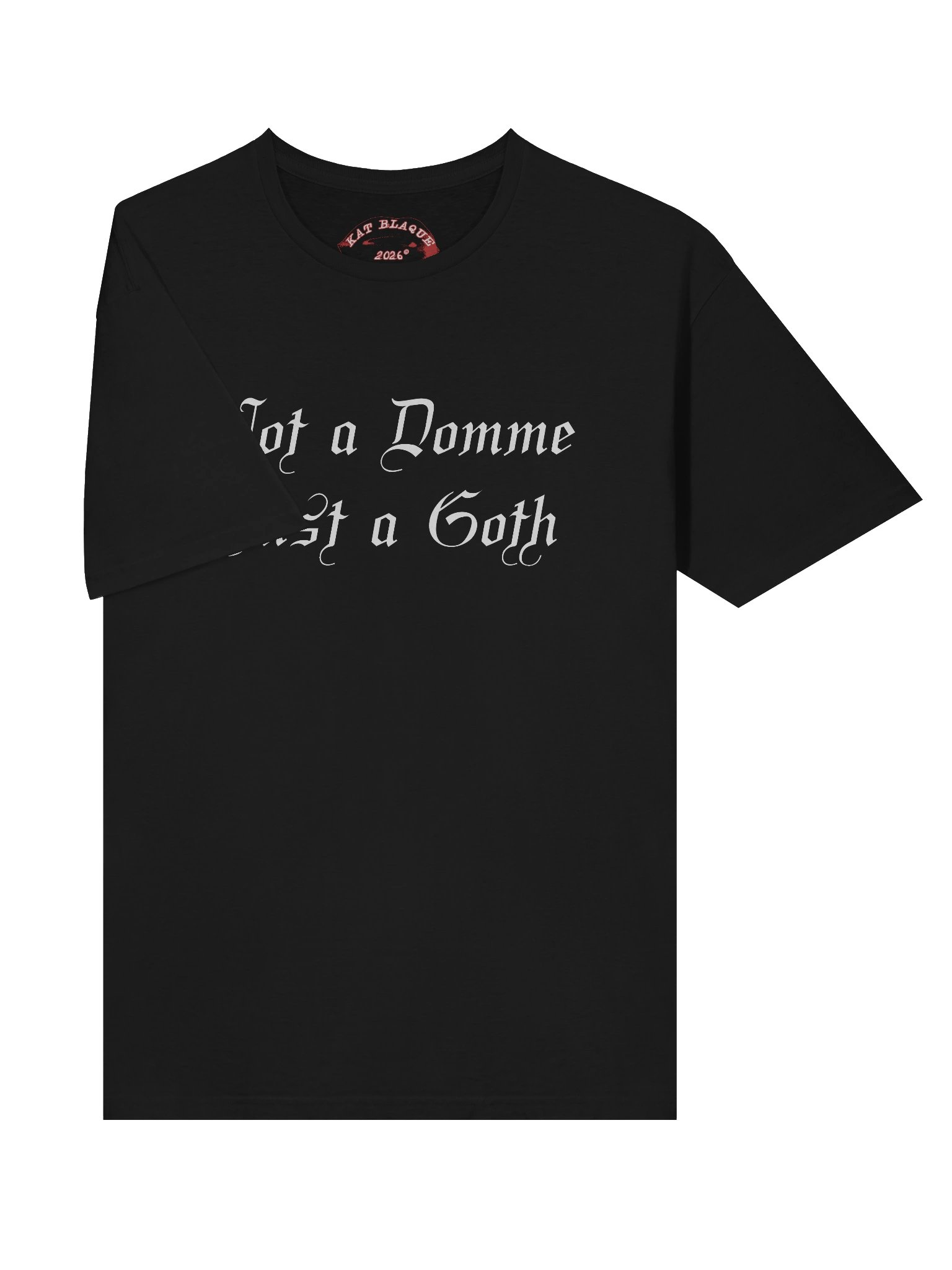 Not a Domme + My Politics White Ink Unisex Softstyle T-Shirt product image (5)