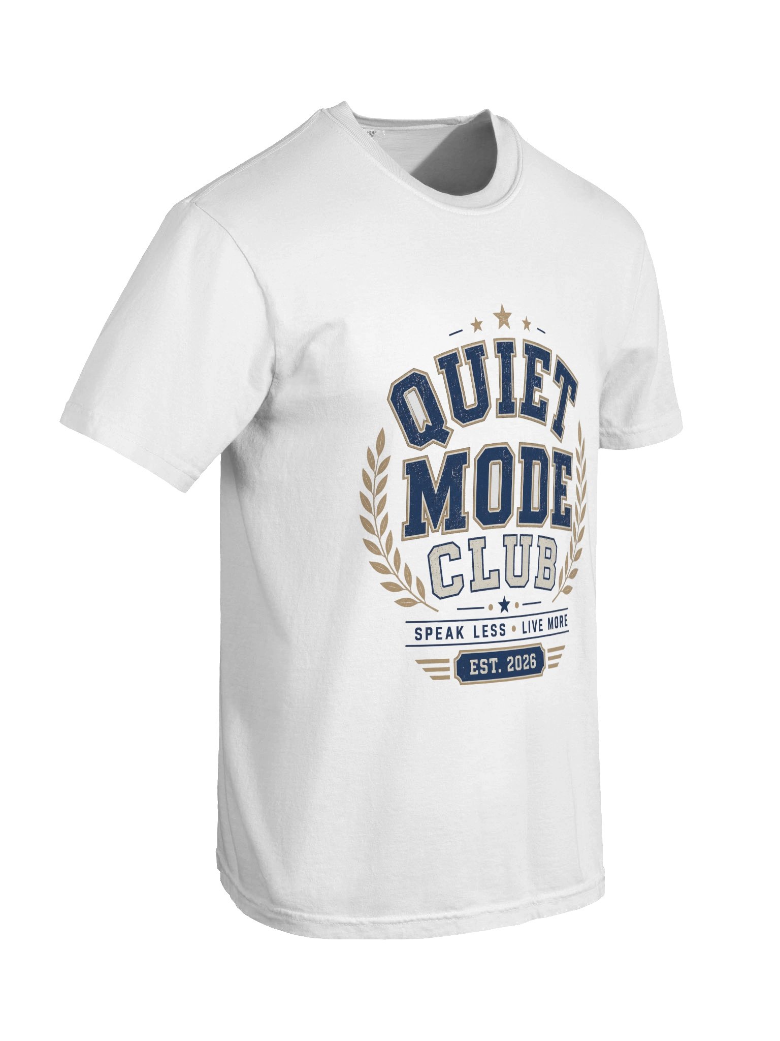 Quiet Mode Club Varsity Tee – Minimal Introvert Graphic Shirt product image (6)