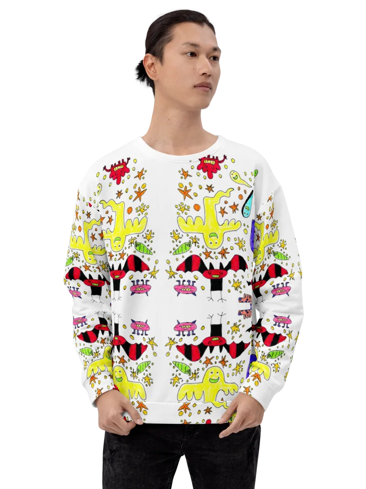 Whimsical Ghost Party All-Over Sweatshirt product image (2)