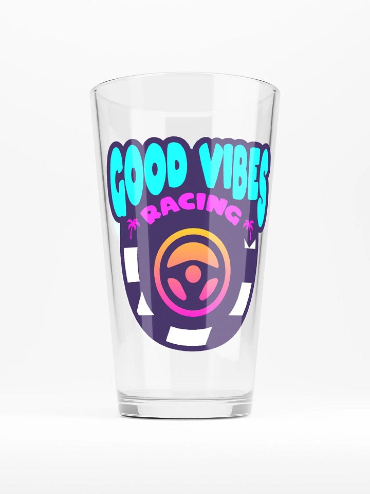 GOOD VIBES RACING PINT GLASS product image (1)