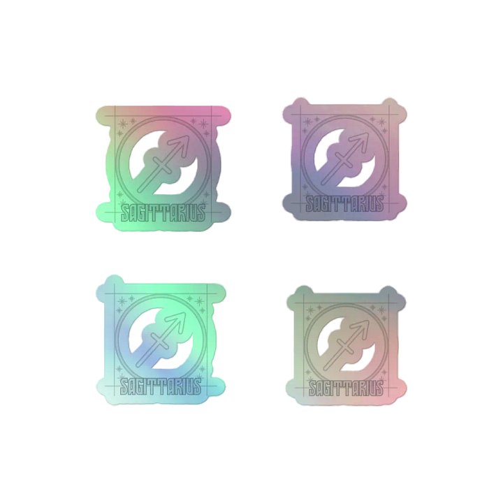 Sagittarius Arrow Symbol Holo Sticker Pack product image (2)