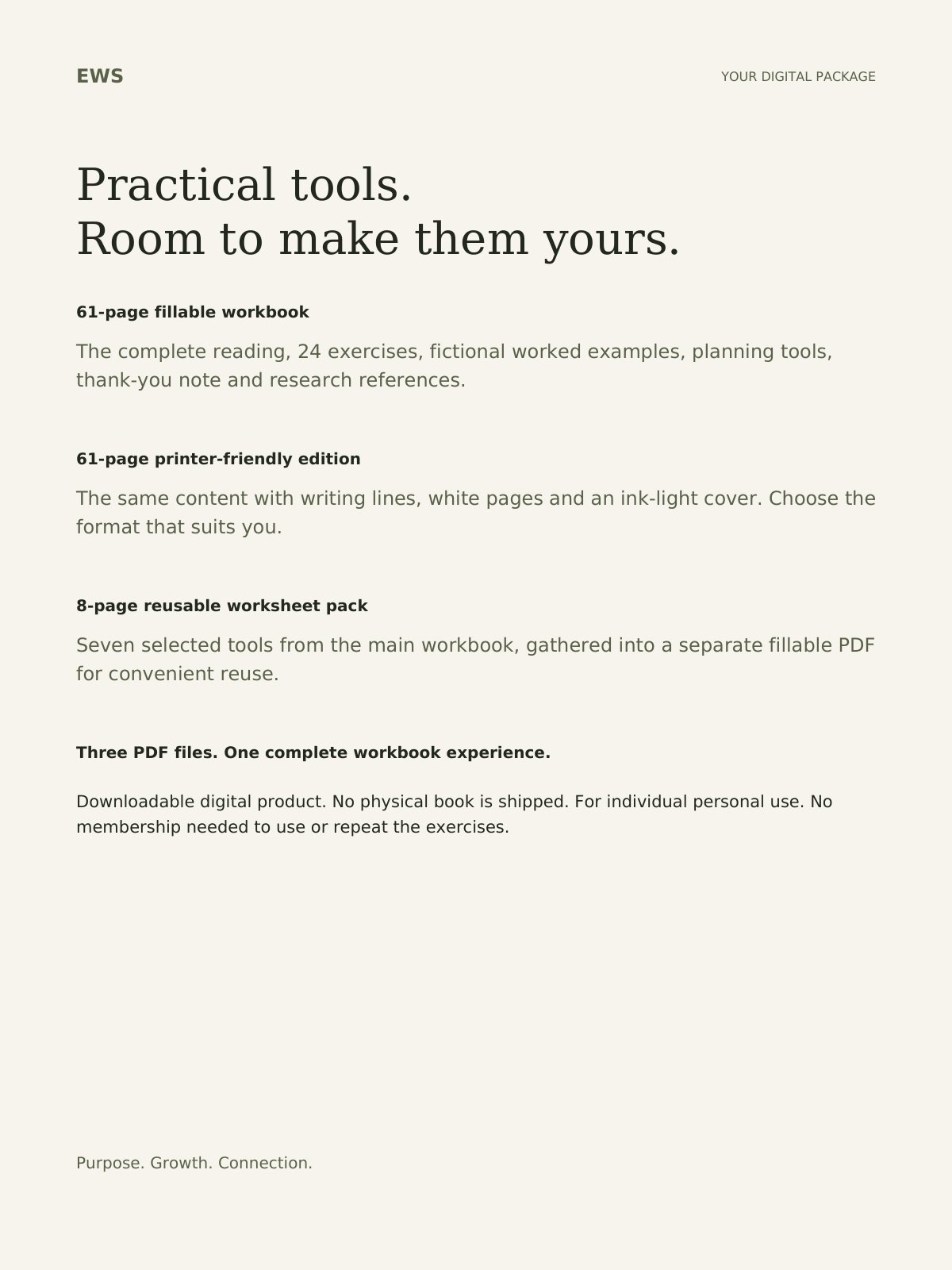 Find Your Direction: Purpose & Goals Practical E-Workbook product image (5)