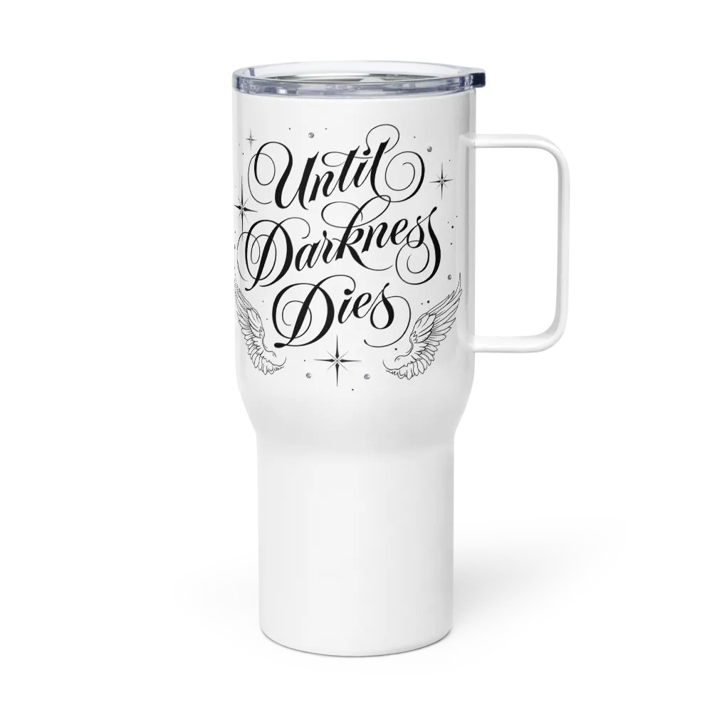Until Darkness Dies (wings design) Travel Mug product image (4)