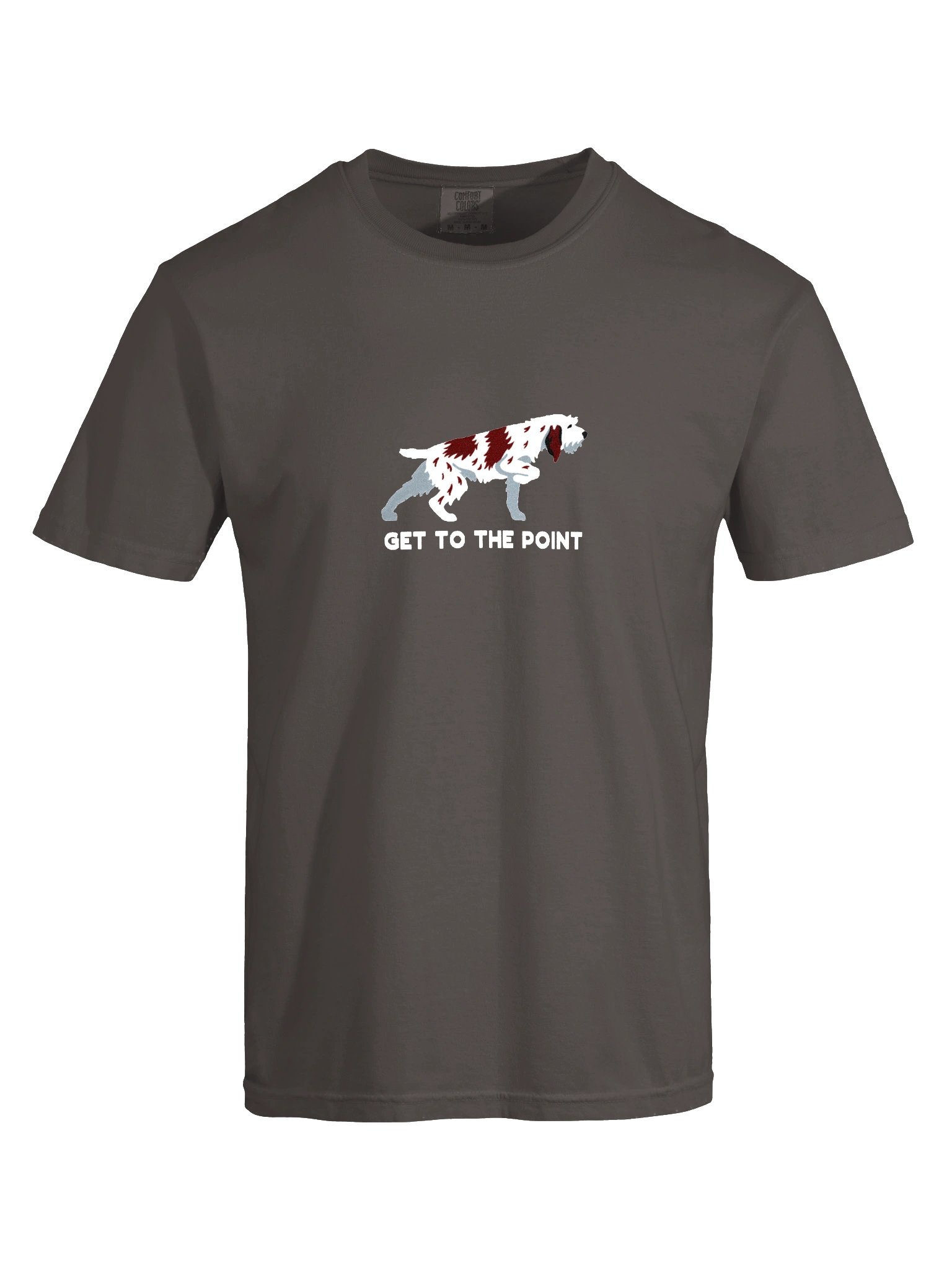 Get to the Point T-Shirt(Embroidered) of a Spinone Italiano(Liver & White) product image (10)