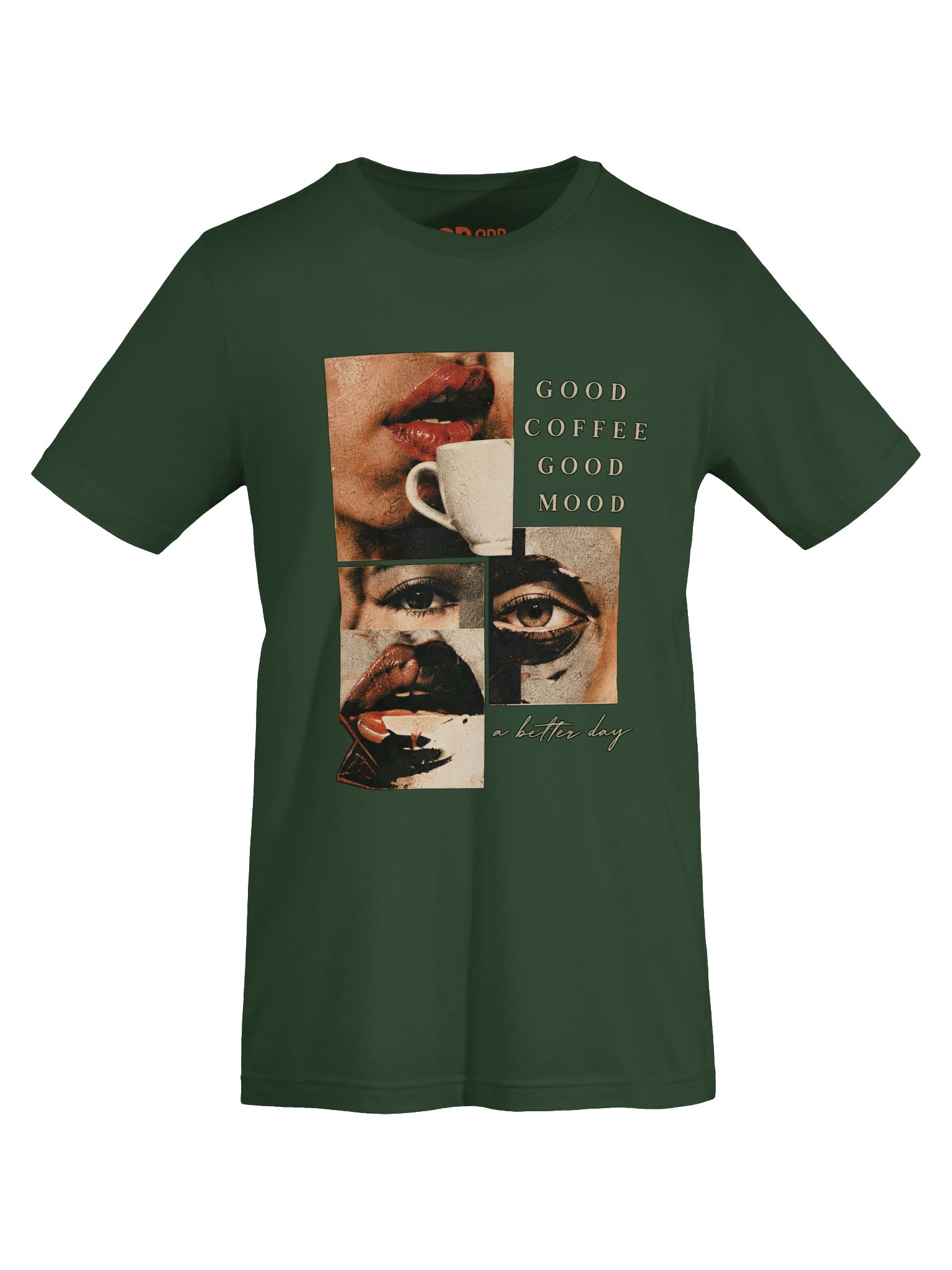 GOOD COFFEE, GOOD MOOD - Vintage Coffee Collage Art T-Shirt product image (7)