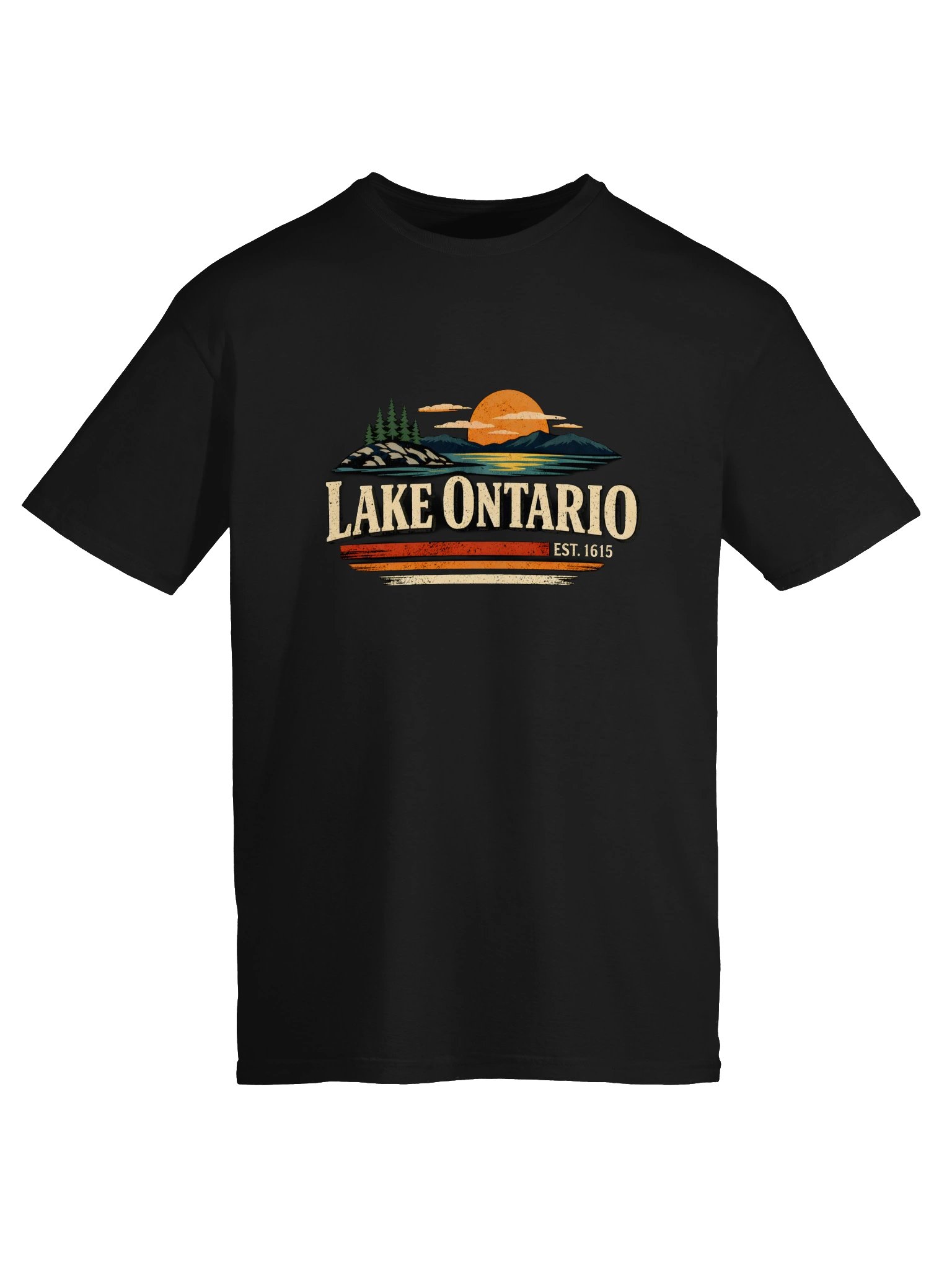 Lake Ontario T-Shirt – Vintage Sunset Great Lakes Graphic Tee product image (52)