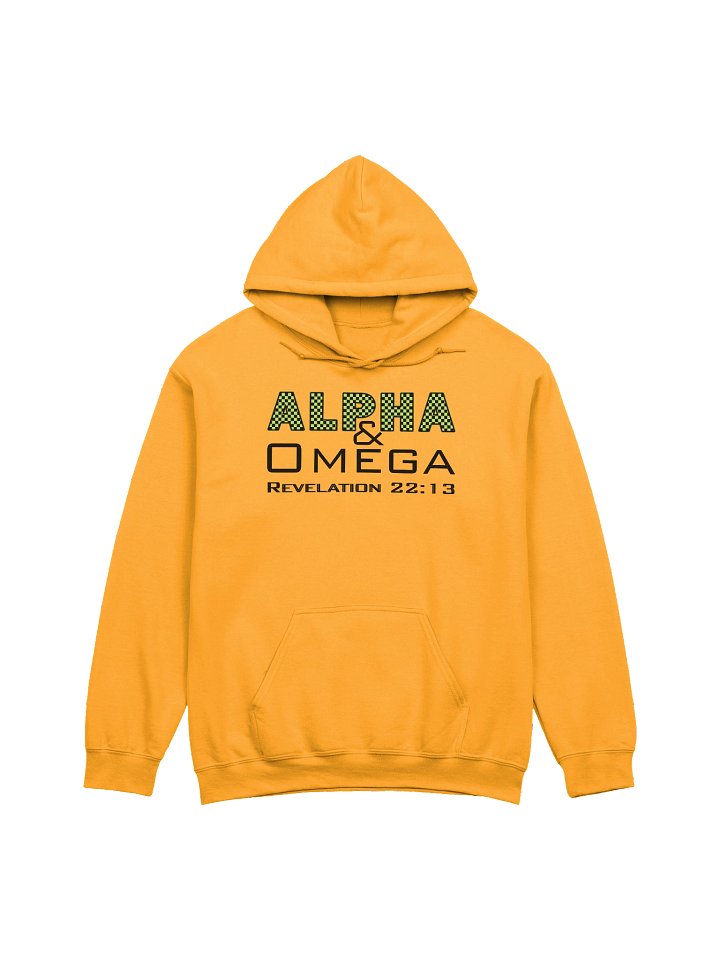 Alpha & Omega Christian Gildan Hoodie | Jesus Christ Faith Apparel | Inspirational Bible Verse Hoodie for Believers product image (2)