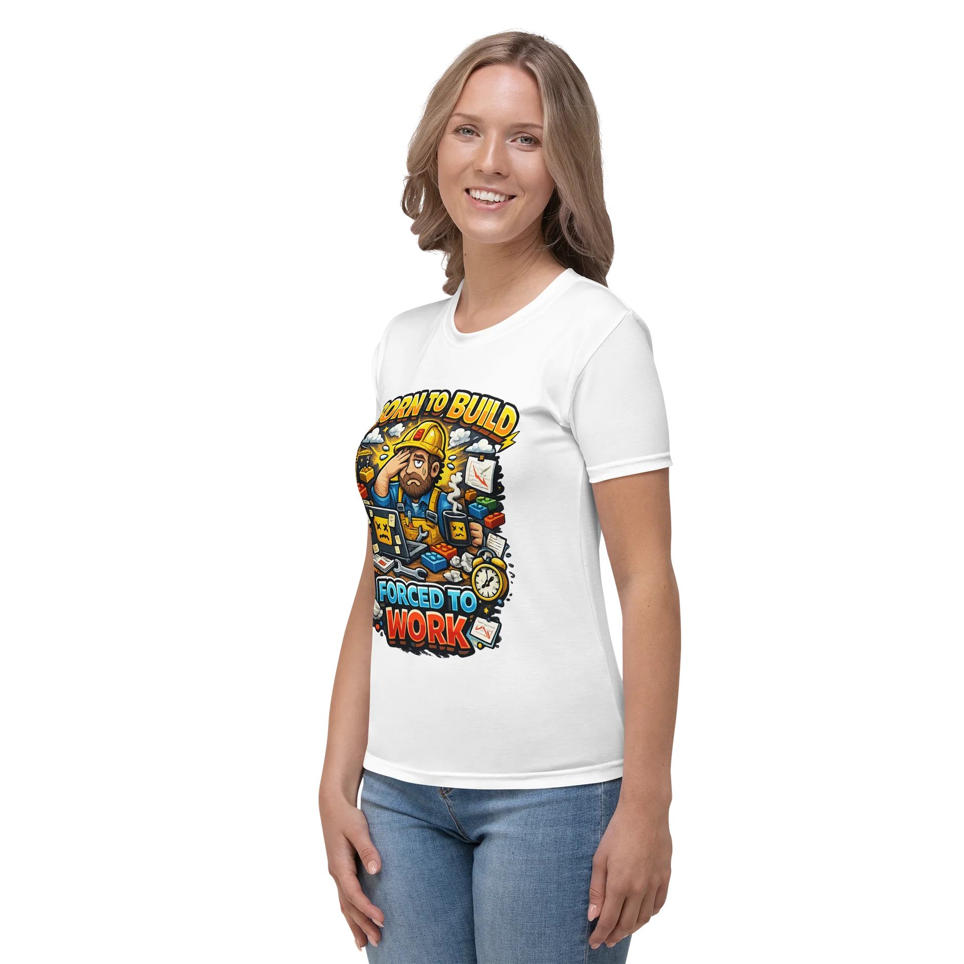 Born to Build Funny Construction Worker Tee product image (3)