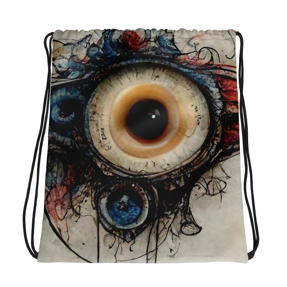 Surreal Eye All-Over Drawstring Bag product image (1)