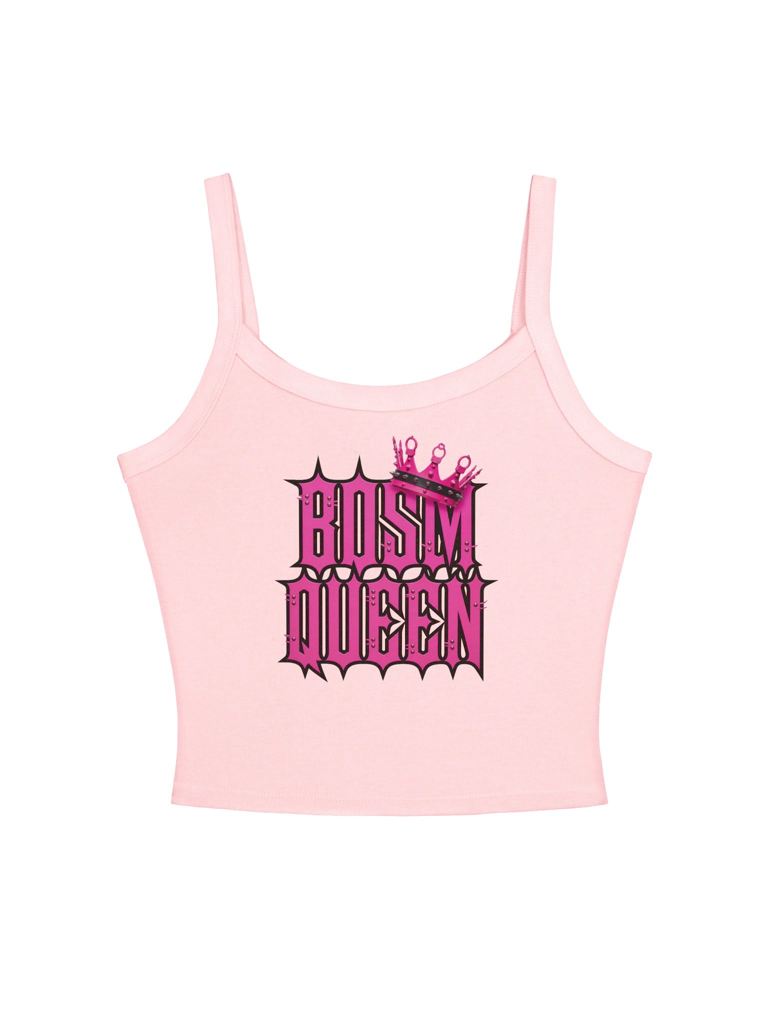 BDSM Queen – Damen Spaghetti Strap Crop Top product image (2)