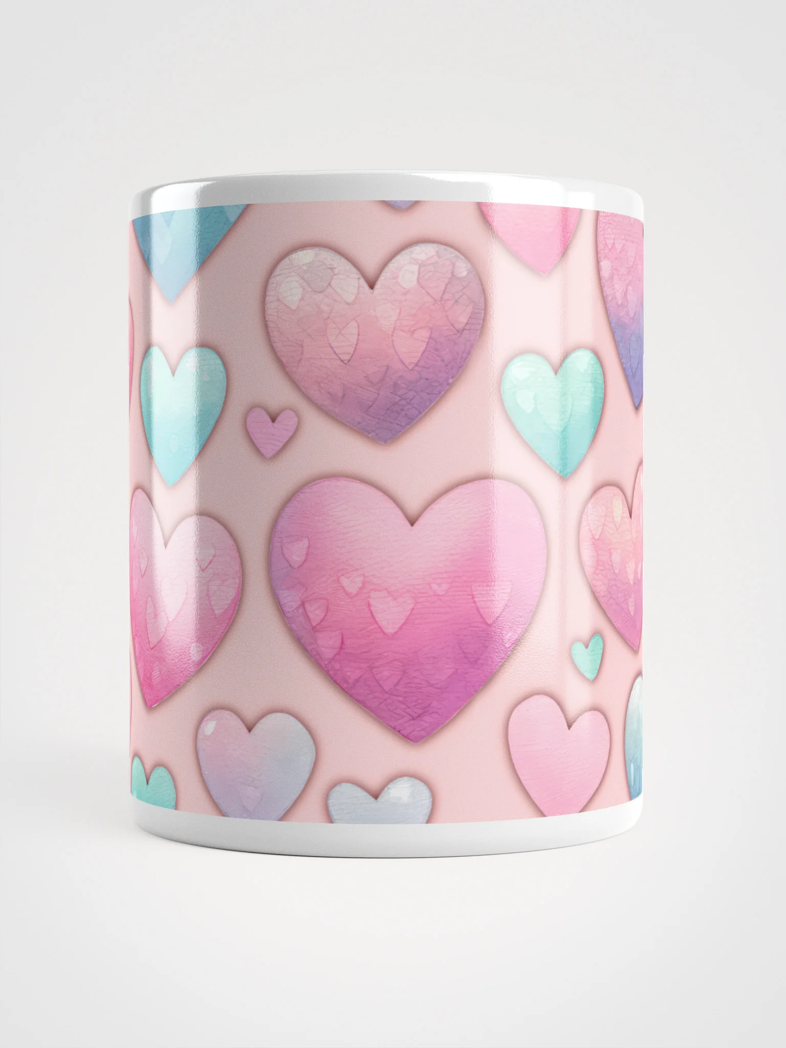 Pastel Hearts Delight Mug product image (17)