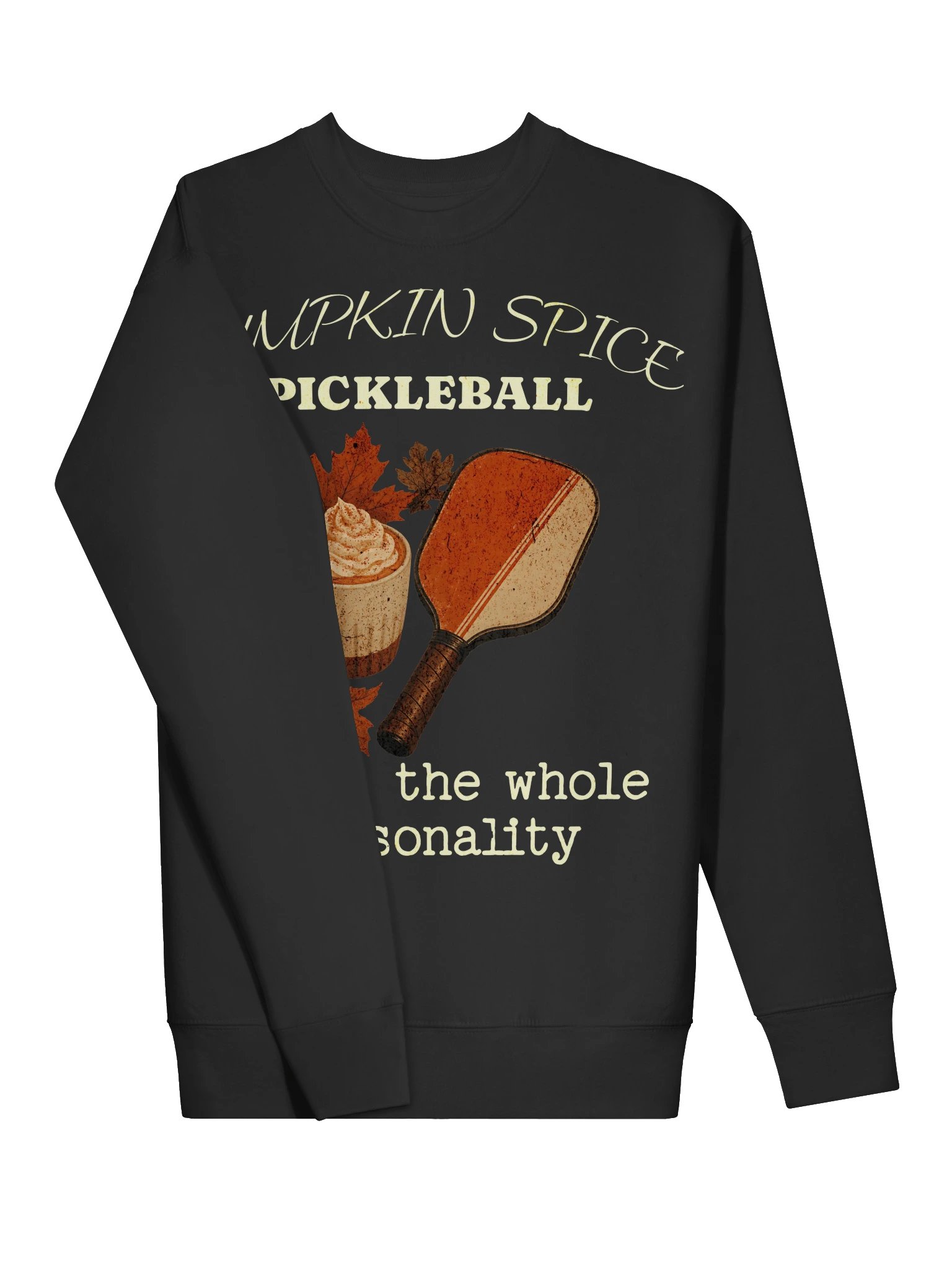 Pumpkin Spice Pickleball Sweatshirt | Funny Fall Halloween Crewneck product image (7)