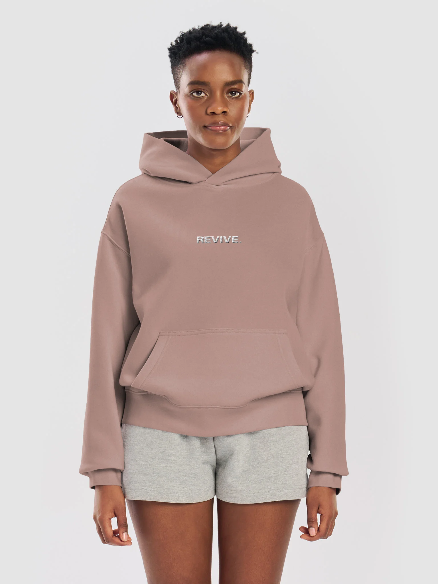 Revive Hazy Pink Relaxed Hoodie product image (5)