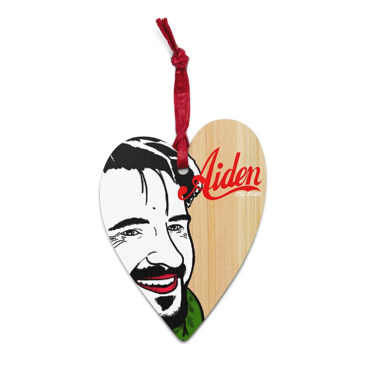 My Man Aiden Heart Ornament product image (1)