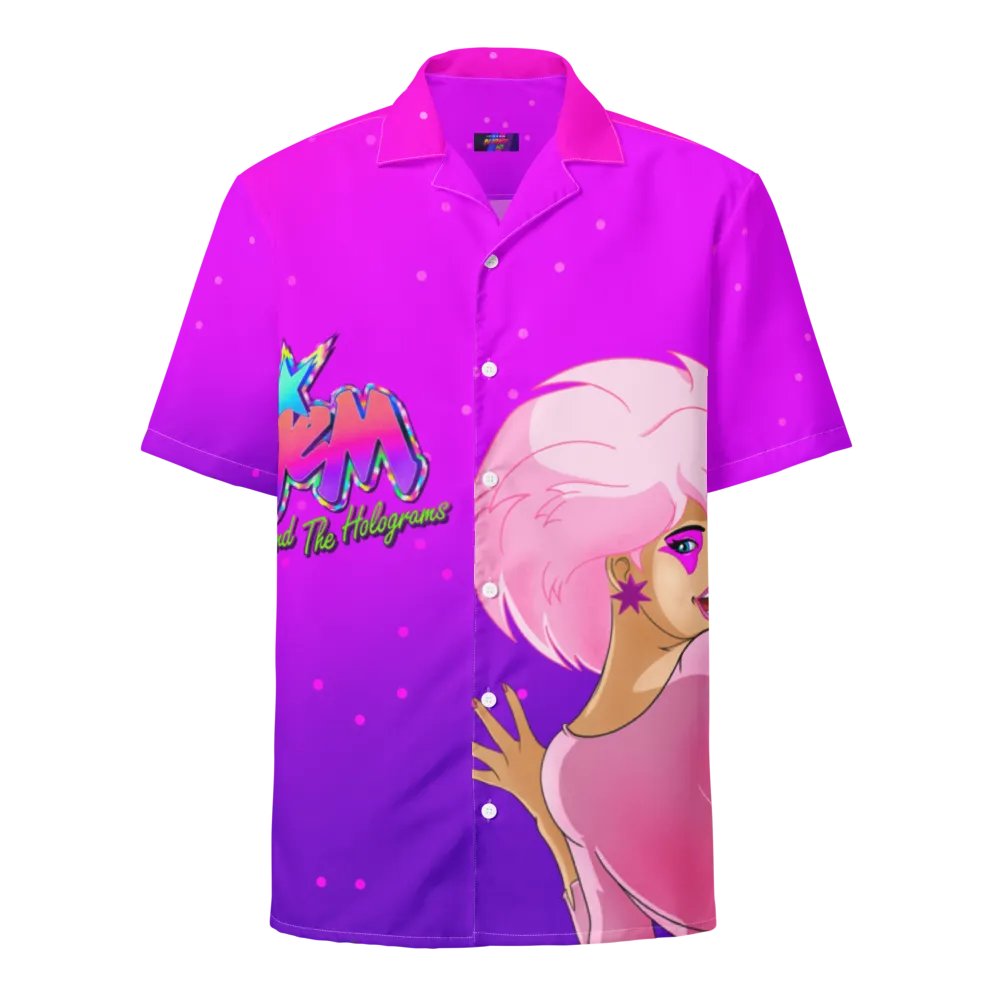 Jem Vaporwave Tribute Hawaiian Button up product image (2)