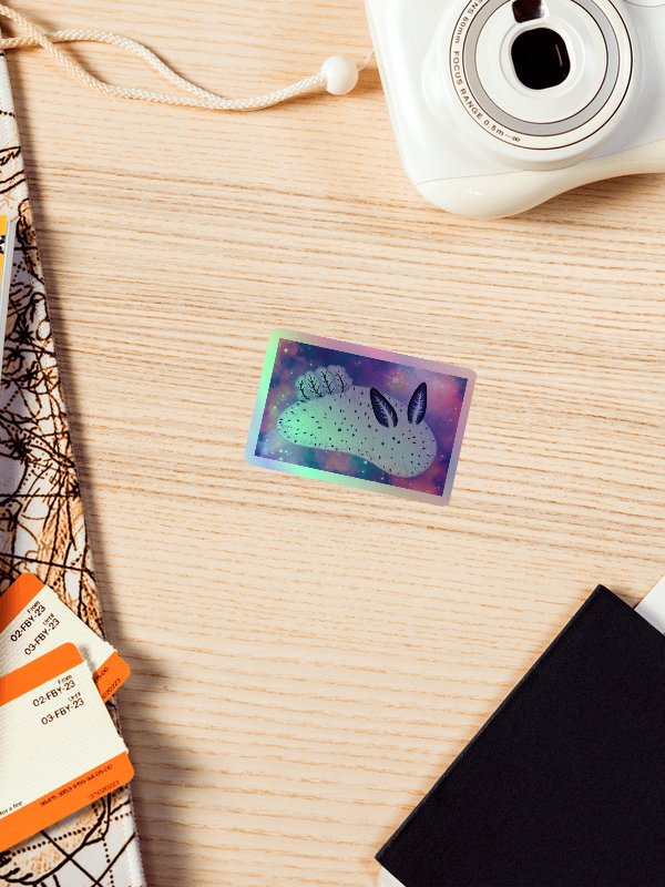 Sea Slugs: Set 1 - Holographic Sea Bunny Sticker product image (4)