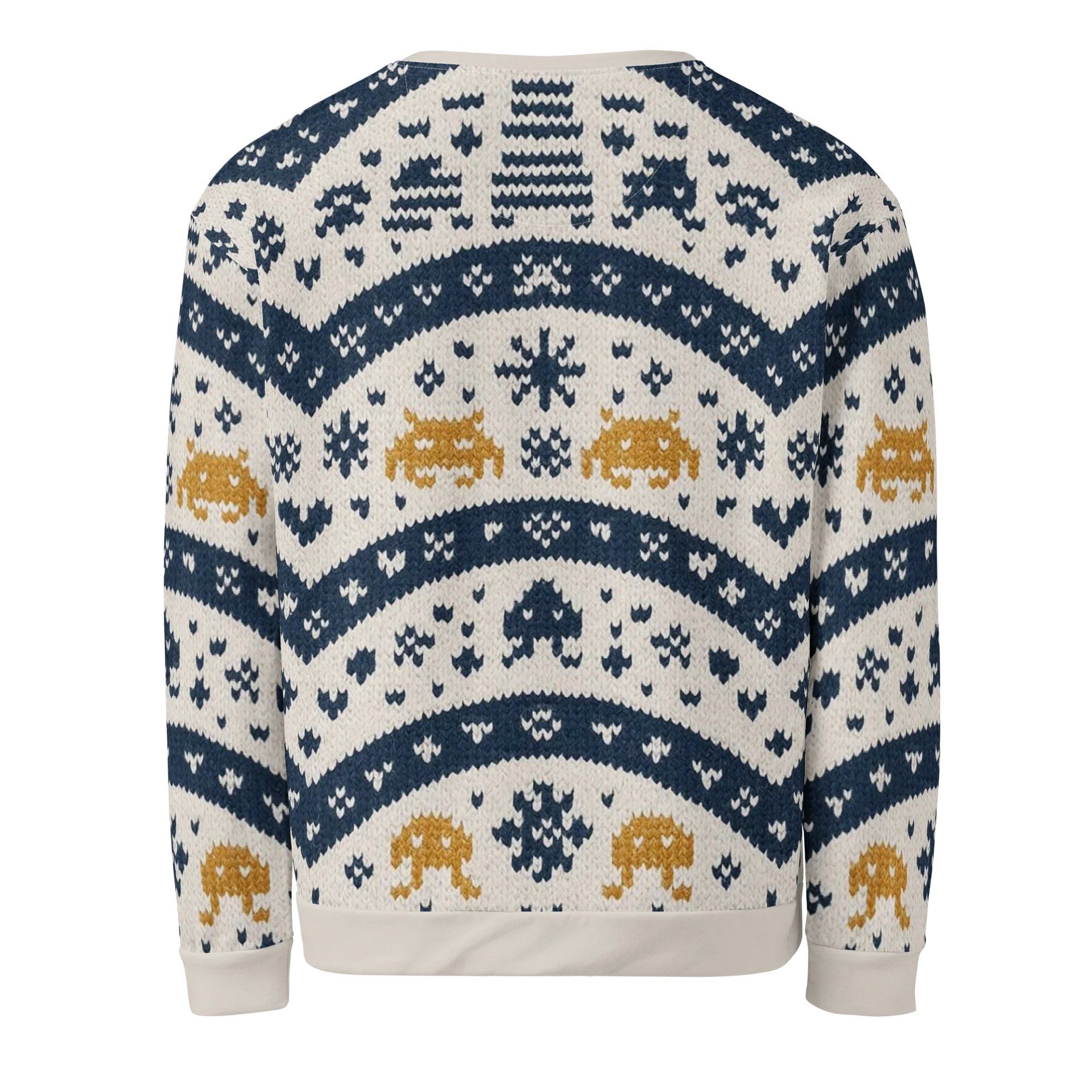 Retro Gamer Space Sweater – Classic Pixel Edition product image (4)