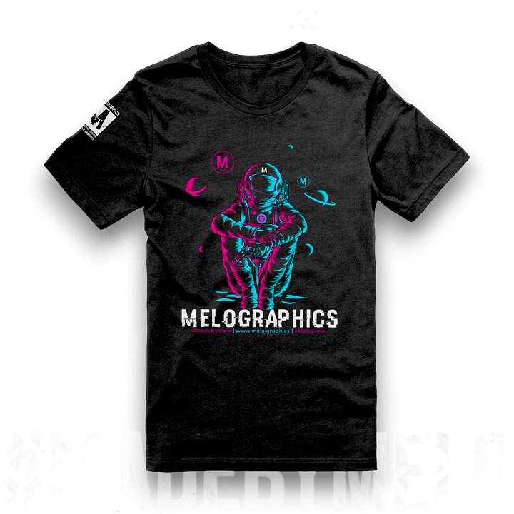 #MeloCrew Vibes: Duotone - Premium T-Shirt | #MadeByMELO product image (1)