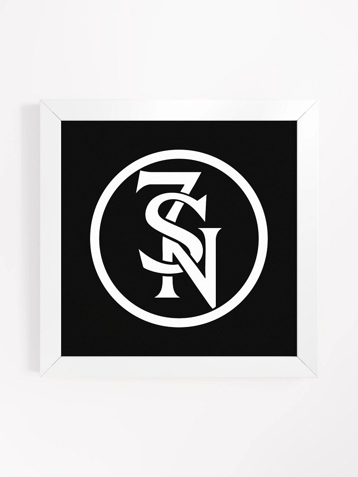 Seven Shades of Nothing White Logo on Framed Matte Poster product image (1)