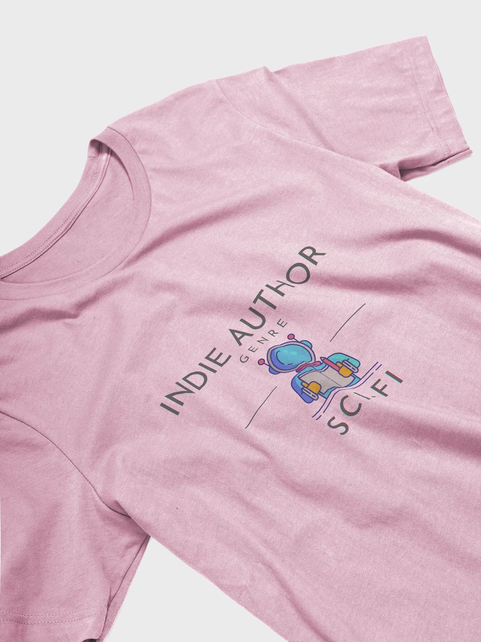 Indie Author Genre Sci-Fi pink t-shirt product image (3)