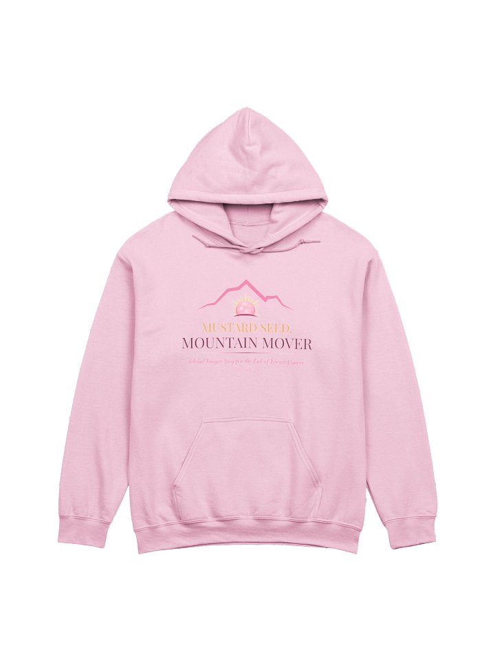 Mustard Seed Mountain Mover, Global Prayer Day for End of Breast Cancer, Prayer Warrior Hoodie (Light Shade) product image (5)